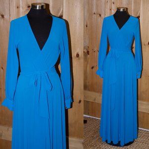Lady in Blue Maxi Dress